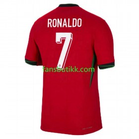 Fotballdrakt Portugal Cristiano Ronaldo 7 Hjemmetrøye Euro 2024 Kortermet